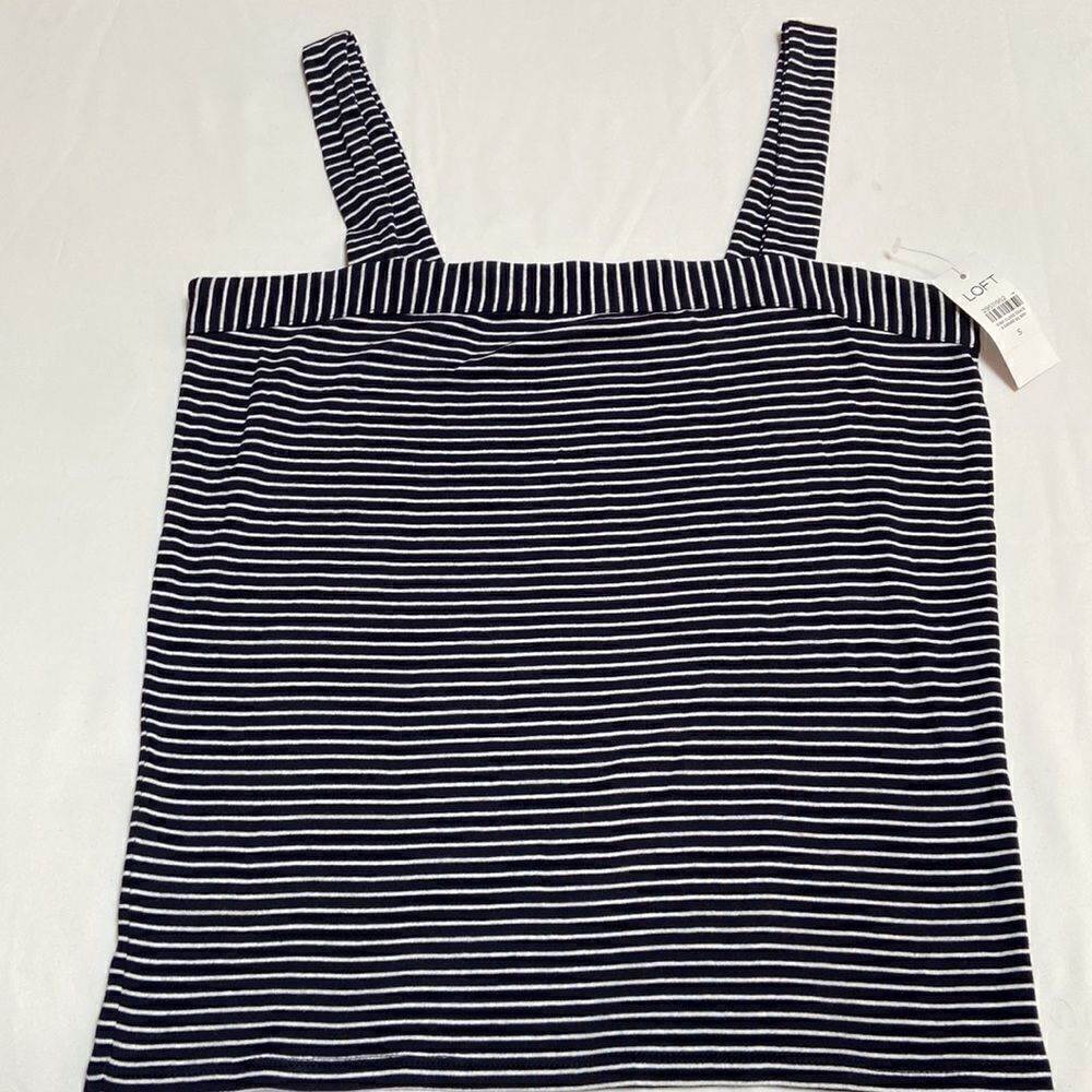 LOFT 100% Cotton Striped Tank New